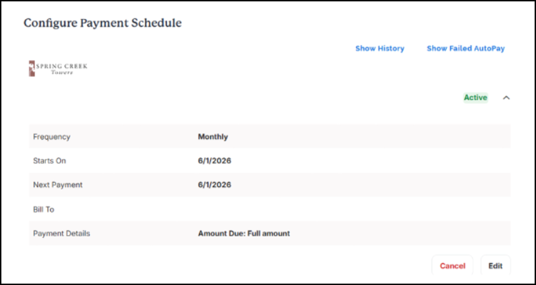 ClickPay: Canceling AutoPay